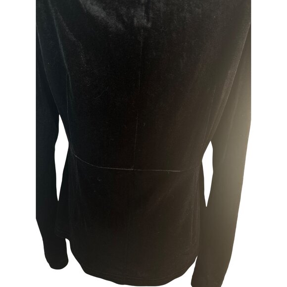 Princess Highway Size 12 Black Velvet Long Sleeve Top - Picture 11 of 15